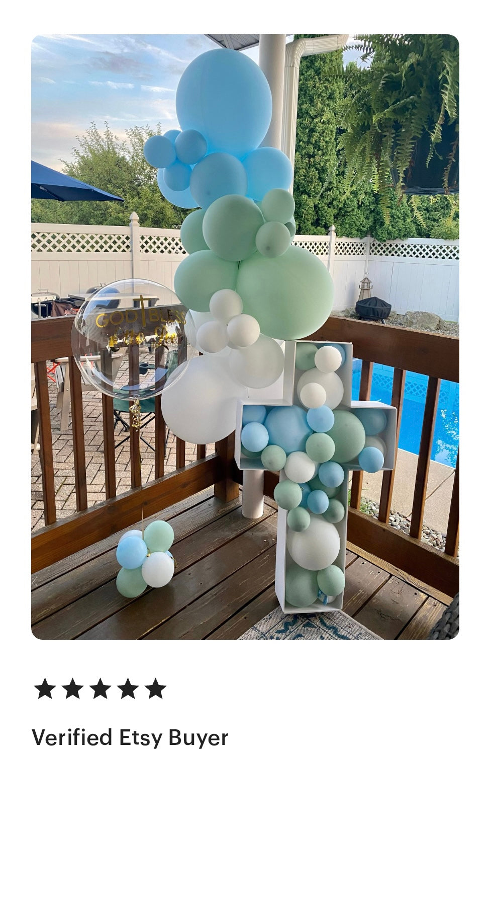 Mint Green Pastel Blue White Hole In ONE Birthday Christening Baby Shower Professional Balloon Garland Arch Kit - Balloons And Accessories From A Pro Artist