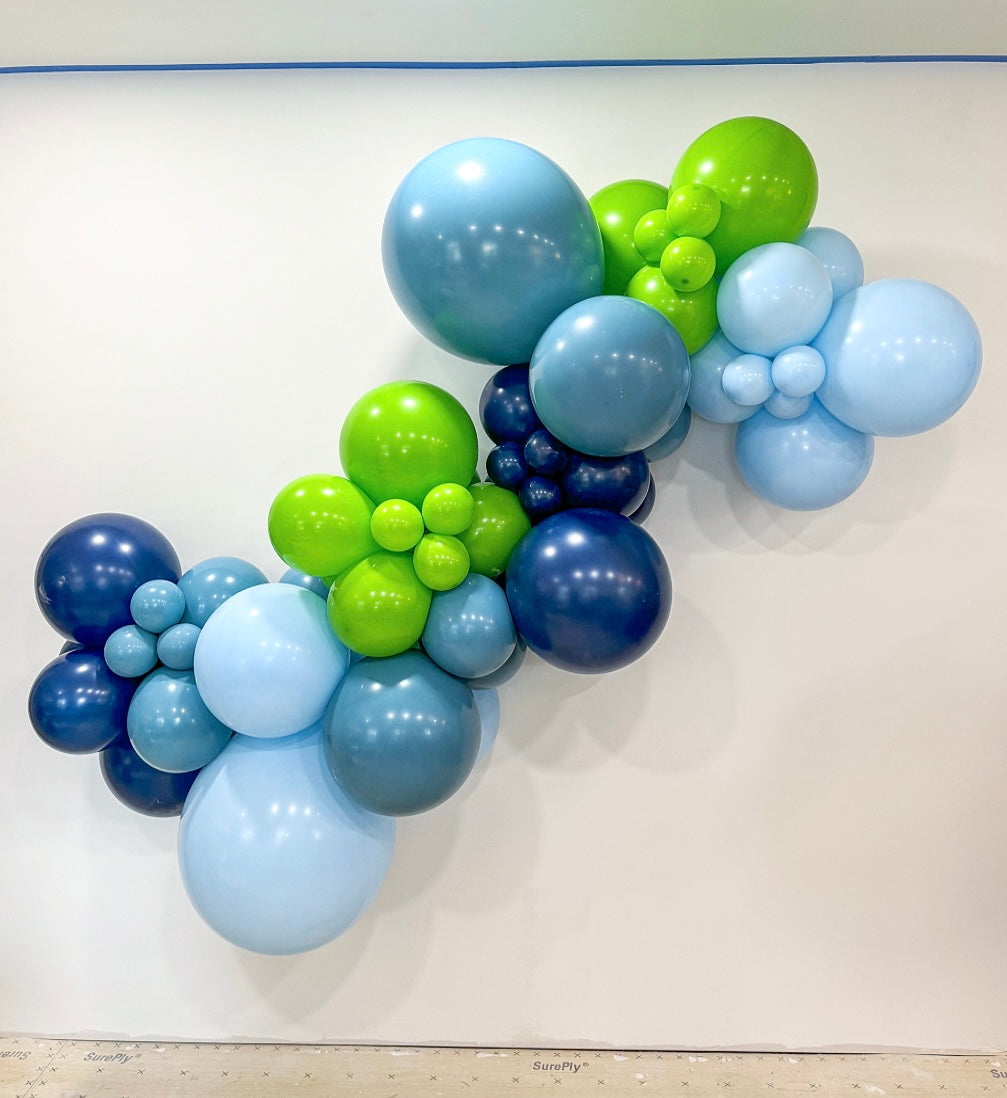 Chrome Blue Black Chrome Purple Fortnite Gamer Professional Balloon Garland Arch Kit - Balloons And Accessories From A Pro Artist