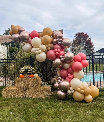 Rose Gold Professional Balloon Garland Arch Kit - Balloons And Accessories From A Pro Artist - Fall Friendsgiving Homecoming